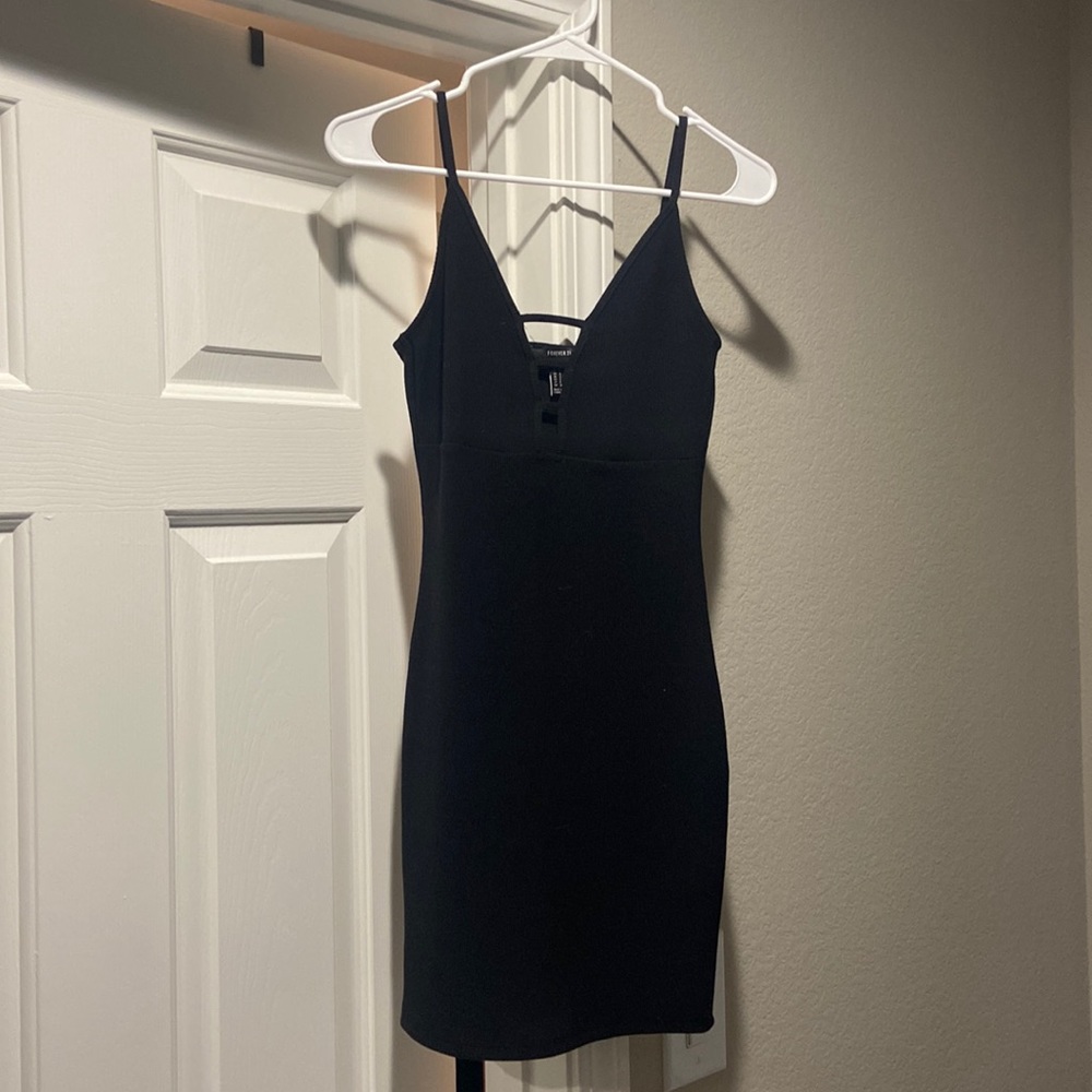 Black mini dress